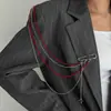 Joyería Transfronteriza Europea y Americana Hip-Hop Cadena de Borlas Personalizada Broche Estilo Ins Colgante con Forma de Estrella Pin Decoración para Traje