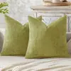 Funda de almohada de chenilla con tejido de punto de cruz, funda de almohada de punto grueso, cojín simple de color liso, almohada suave para sofá, Amazon transfronterizo