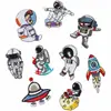 Xiaotian Astronauto Bordado en Tela Pegatinas Personajes Espaciales de Dibujos Animados Pegatinas Parche Pegatinas Bordadas Decorativas Parche para Planchar