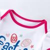 Vestido de manga corta para niña de 0 a 2 años de algodón para Pascua Primavera Transfronterizo Falda tutú Zapatos Ropa traje