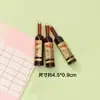 Simulación botella de vino mini tridimensional botella de vino diy señal de estacionamiento luz nocturna pegatina para refrigerador casa de muñecas adornos de juguete