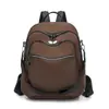 Nova mochila casual feminina 2025, pequena mochila simples de tecido Oxford, design moderno e único, bolsas femininas para atacado