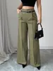 Calça Social Feminina Casual Elegante para o Trabalho, Cintura Alta, Corte Reto Solto, Nova Coleção Outono/Inverno 2025, Europeia e Americana Transfronteiriça