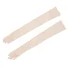 Guantes de Seda para Mujer Haosangyuan, Guantes de Seda para Verano, Guantes de Protección Solar para Conducir, Extra Largos de Cinco Dedos 1280