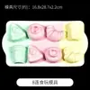 Colección de Moldes de Silicona Apretables Pata de Gato Waffle Cristal Epoxy Pegamento AB Materiales Hechos a Mano para Bricolaje Moldes para Juguetes de Comida