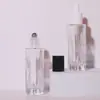 Botella Redonda Recta con Gotero Spot 30ml, Botella Popular de Vidrio con Malla para Esencia, Botella de Vidrio para Aceite Esencial Cosmético