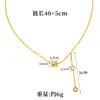 Corrente para Clavícula com Franjas na Cintura Pequena e Escamas de Dragão Transfronteiriça Colar Feminino Dourado da Areia Vietnamita Design Moderno Joia Duradoura