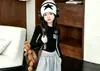 Calça de Moletom Casual Curva com Duas Listras para Meninas Outono 2026, Conjunto de Calça Esportiva Larga Solta com Cordão Estilo Americano, Tendência