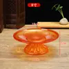 Prato de Oferenda de Frutas para Buda, Oferenda para Guanyin, Prato de Vidro com Pé Alto, Prato de Oferenda de Templo, Utensílios Budistas, Oferendas Domésticas, Frutas