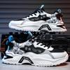 Zapatos transpirables para hombre, tendencia popular de primavera 2025, para jóvenes, con malla reforzada, para papá, zapatillas para correr con suela gruesa.