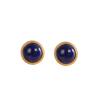 Brincos de moda minimalista cor de prata S925 banhados a ouro brincos femininos lapis lazuli brincos novos outono e inverno