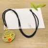 Jade Natural Ágata Roja Ruyi Ábaco Candado Colgante Chapado en Cobre Oro Doble Pez Flor de Loto Candado de Ábaco Bolso Collar Venta al por Mayor