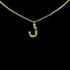 Collar de letras femenino europeo y americano ins collar de circonitas de oro de 18k diseño nicho cadena clavicular temperamento simple cadena de suéter