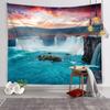 Quarto Escandinavo Quarto de Dormir Mesa de Cabeceira com Tecido Pendurado Tecido de Fundo Tecido de Parede de Celebridade da Internet Tecido de Tapeçaria para Fundo de Foto Quarto de Estudante