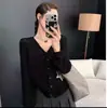 Cárdigan de punto con cuello en V y manga larga estilo coreano, nuevo suéter corto de punto de moda otoño 2026 para mujer