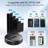 Caixa Base para SSD M.2 Nvme/Ngff Protocolo Duplo Leitura de Dados 10Gbps Transmissão de Alta Velocidade M.2 para USB