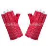 Luvas Pretas de Baile Gatsby para Mulheres Anos 1920 Luvas de Festa Únicas Luvas Combinando com Acessório de Cabeça para Vestido de Noiva