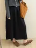 Falda midi de punto, fluida y plisada para mujer, nueva colección otoño/invierno 2026, corte holgado, engrosada para abrigar, elegante diseño de línea A con dobladillo ancho