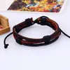 Direto da Fábrica Estilo Europeu e Americano Simples Vintage Pulseira Trançada de Couro de Vaca Pulseira Pulseira de Couro Joias Yiwu Atacado