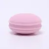 Esponja de Maquillaje Personalizada con Forma de Macarrón, Redonda en Capas, Ultra Suave, No Absorbe Polvo, Adecuada para Uso Seco y Húmedo, Se Puede Procesar