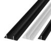 Perfil de Borda Decorativa Minimalista para Teto Suspenso de Gesso com Borda de Liga de Alumínio, formato T simples e duplo