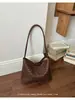 Bolsa de tecido com padrão super popular transfronteiriça para mulheres, nova bolsa tote de nicho de alta qualidade para mãe e filha, versátil para o trabalho, de ombro e transversal