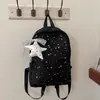 Nova mochila estilo ins japonês estilo faculdade para mulheres, design de céu estrelado estilo coreano, fresca e doce, fofa para meninas delicadas, mochila de viagem