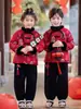 Ropa de Felicitaciones de Año Nuevo para Niñas, Cheongsam, Dinastía Han, Traje Tang para Niños, Ropa Festiva de Año Nuevo de Invierno para Niños, Ropa para Hermanos, Ropa Festiva de Año Nuevo