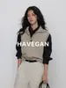 Chaleco de Punto sin Mangas con Solapa Otoñal Yujian HAVEGAN para Mujer, Suéter Chaleco Exterior Suave y Acogedor, Top Casual