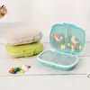 Caja de Medicina Mini Portátil Pequeña para Siete Días, Caja Sellada de Gran Capacidad, Caja Portátil para Almacenar Medicamentos para Personas Mayores