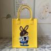 Nova Bolsa de Feltro Lembrança Vertical Boneco de Desenho Animado Bolsa para Livros de Estudante Presente Armazenamento Brinquedo