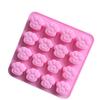 Molde de Silicona para Pastel con 16 Patrones de Dibujos Animados Diferentes como Oso, Cabeza de Cerdo, Pata de Gato, Concha y Rosquilla, Molde de Ositos de Gominola de 50 Piezas