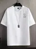 Camiseta de manga corta de seda helada transfronteriza para hombre, nuevo modelo 2026, ropa estampada de secado rápido de media manga, camiseta fina de verano holgada para hombre