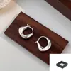 Pendientes de Aro Lisos con Pasador de Plata 925 para Mujer 2025 Nuevo Popular Diseño de Nicho Pendientes de Gama Alta Pendientes de Lujo Accesible