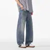Jeans Anchos de Estilo Americano para Hombre, Corte Recto Holgado, Marca de Moda, Jeans Casuales Lavados para Jóvenes, Nuevo Modelo 2026