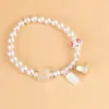 Pulsera de Tobillo Rey Ciervo Dorado Plata Moda Artística Jiyan Nafu Rastreo Peso de Oro Lingote de Plata Perla Redonda Estampada Envoltura para Mujer