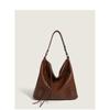 Bolso Tote Vintage de Cuero Suave para Mujer 2022 Otoño e Invierno Nuevo Gran Capacidad Moda de Alta Gama Versátil Bolso Grande de Hombro
