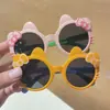 Nuevas Gafas de Sol Infantiles con Lazo de Gato Gafas de Sol para Bebé Niña Dibujos Animados Lindos Protección Solar Moda Gafas para Foto
