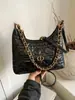Bolso de Cadena Bordado Acolchado Estilo Tweed Bolso de Axila para Mujer 2025 Nuevo Otoño e Invierno Ropa de Trabajo Bolso Versátil de Hombro Cruzado
