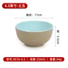 Bol Pequeño Redondo Bicolor Imitación Porcelana de Melamina para Cafetería Comida Rápida, Uso Comercial, Bol para Condimentos Hot Pot, Bol para Salsa para Mojar, Bol para Sopa, Bol para Gachas