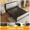 Cama com Capa Macia e Estrutura de Aço 1,2m 1,5m Cama de Ferro Cama de Dormitório Cama de Ferro Estilo Simples Nórdico Cama de 1,8m com Estrutura de Cama Espessada