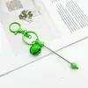 Nuevo llavero de campana de metal, llavero creativo de cuentas de colores caramelo para bricolaje, accesorio para mochila y equipaje, pequeño colgante