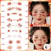 2026 Maquiagem Infantil de Ano Novo Adesivos Faciais Blush Adesivos Faciais Estilo Chinês Novo Estilo Chinês Ano do Cavalo Criativo Atmosfera de Véspera de Ano Novo