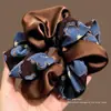 Scrunchie de malha grande estilo coreano para mulheres, acessório de cabelo estilo preguiçoso vintage, elástico para coque, enfeite de cabelo