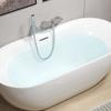 Bañera Nueva Doméstica Acrílica de Una Pieza Sin Costuras Independiente para Adultos Hotel B&B Apartamento Pequeño Bañera Estilo Europeo