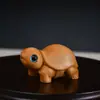 Tuya Rojo Completo Cicada Dibujo Animado Tortuga Asas Lindas Tallado en Madera Hecho a Mano Adornos de Animales de Madera Manualidades de Tallado