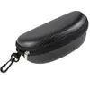 Estojo para Óculos de Sol Couro Preto Bolsa com Zíper Eva Atacado Óculos de Sol Masculino e Feminino Estojo para Óculos Polarizados Portátil