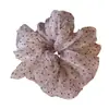 Goma de Pelo de Malla con Lunares Estilo Coreano para Mujer, Elástica de Cola de Caballo de Alta Gama y Elegante, Accesorio para Moño, Flor para el Cabello, Cuerda para el Cabello