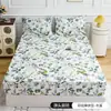 Juego de cama de verano fresco estilo pastoral floral con sábana bajera, colcha individual, funda de almohada, protector de colchón, funda protectora, ropa de cama