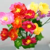 Flor de Loto Artificial de un Tallo con 5 Cabezas para Decoración de Estanques y Peceras, Accesorios Mayoristas de Lotos y Nenúfares, Flores Artificiales